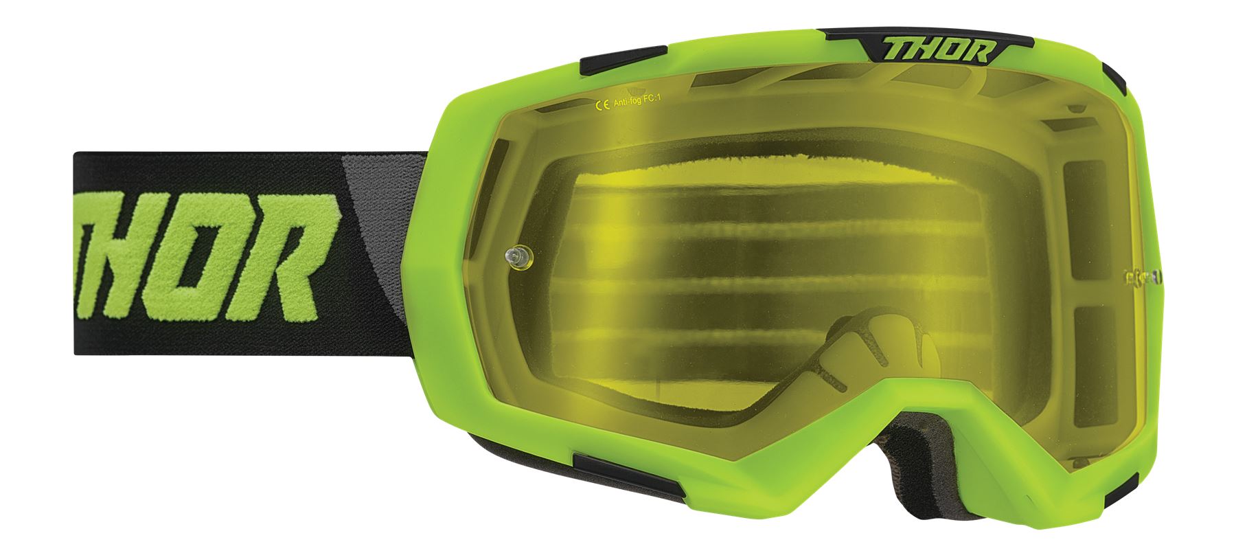 Thor 2025 Goggles Regiment Acid Black